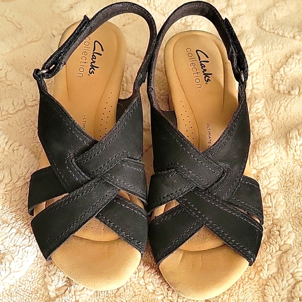 Womens Clark Wedge Sandals